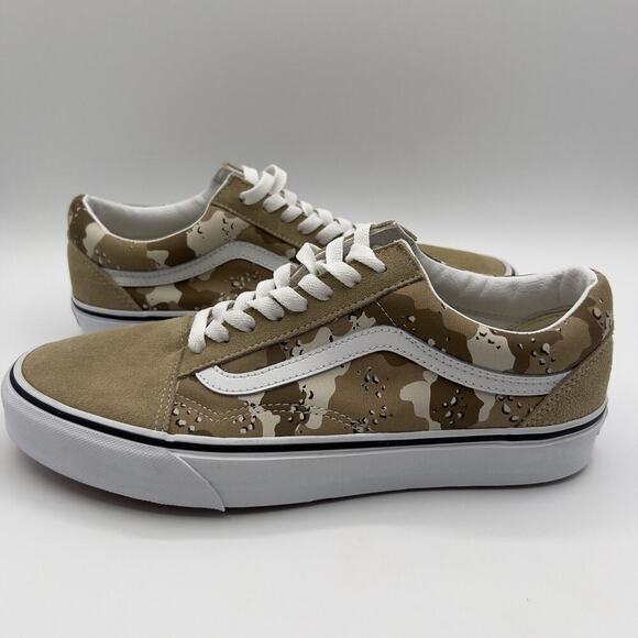 Vans Old Skool Skate Shoe Canvas Suede Sneaker Desert Camo Men’s 9/Women’s 10.5 - Picture 3 of 7